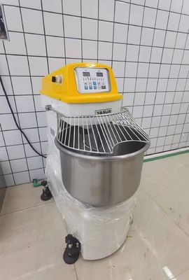120 किग्रा स्टेनलेस स्टील सर्पिल आटा मिक्सर 0.55kw दोहरी गति काउंटरटॉप सर्पिल मिक्सर