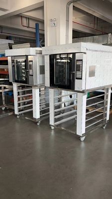 डेनिश ब्रेड और पेस्ट्री 9.5kw के लिए यासुर हॉट एयर रोटरी ओवन फाइव ट्रे 18x26 अमेरिकन टाइप ट्रे