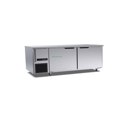1200 × 700 × 800 मिमी कमर्शियल टेबल टॉप फ्रीजर 260l 200w वर्क टेबल फ्रीजर टू डोर