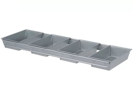 Foodservice NSF कमर्शियल 9'' पुलमैन लोफ पैन / 4 स्ट्रैप 5-5/8 बाय 3-1/8-इंच ब्रेड पैन सेट